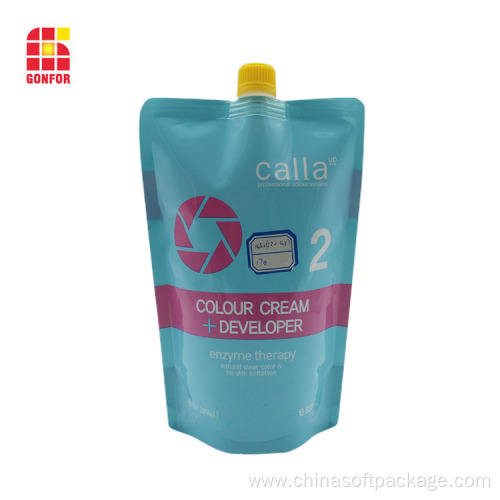 Custom Color Liquid Spout Packaging Bag Pouch With Spout Logo